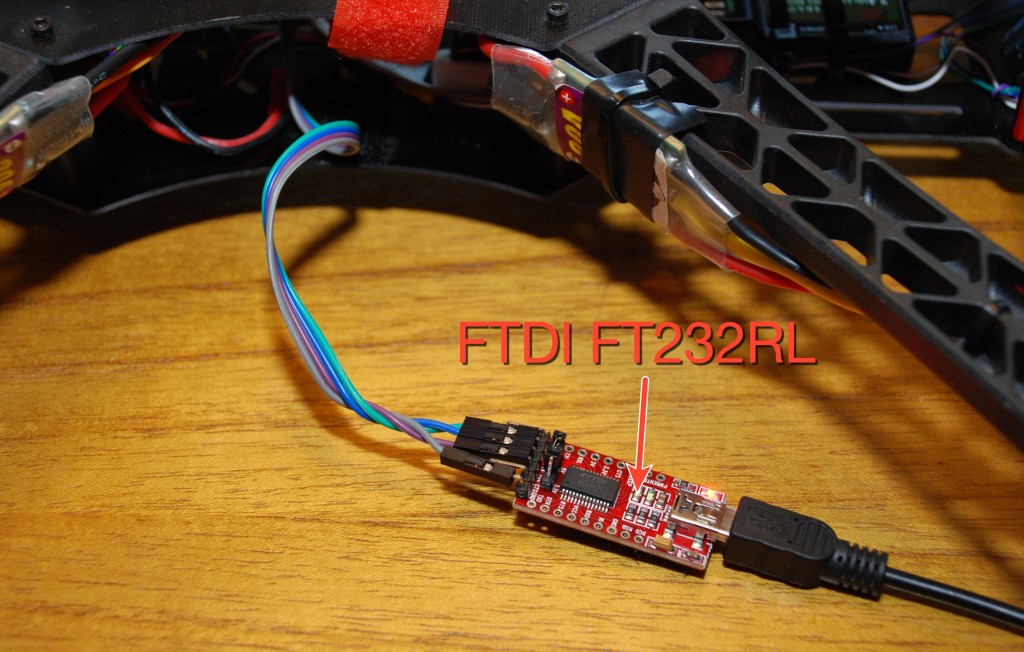FTDI FT232RL connected to Flip32+
