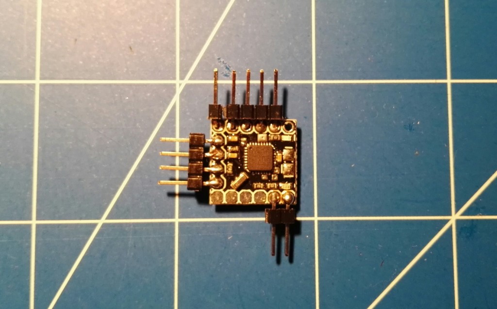 Micro MinimOSD with soldered pins