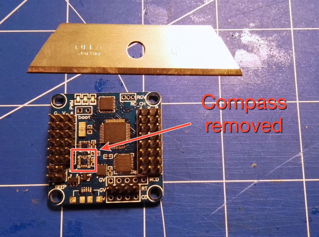 Compass removed from Flip32+