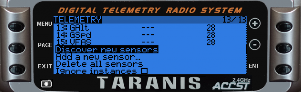 Telemetry screen
