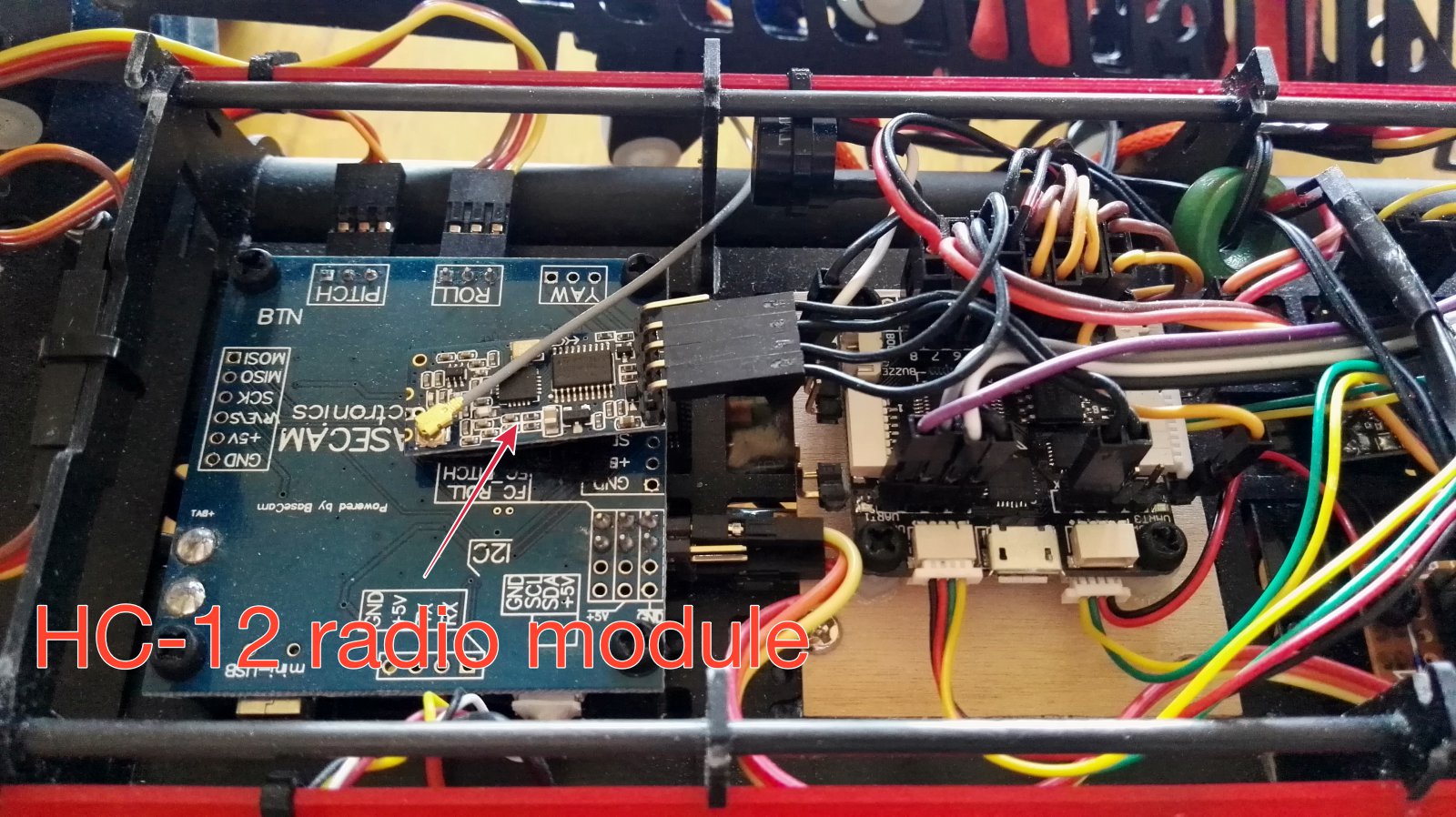 HC-12 Rf 433MHz module in quadcopter