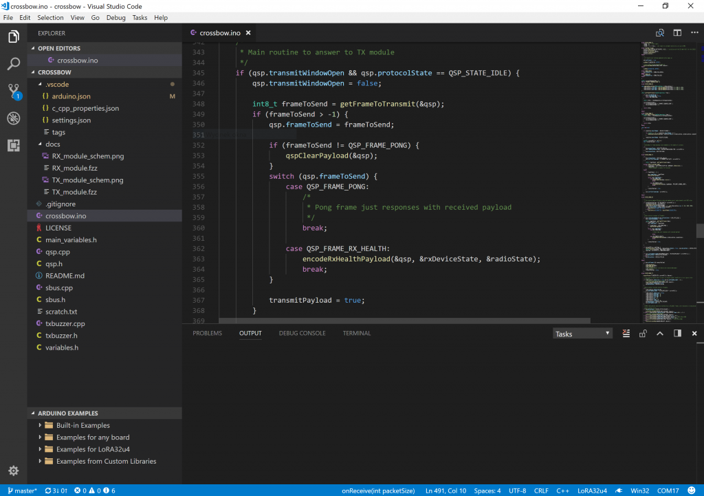 Visual Studio Code Arduino example